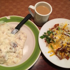 Sausage Gravy and loaded home fries
